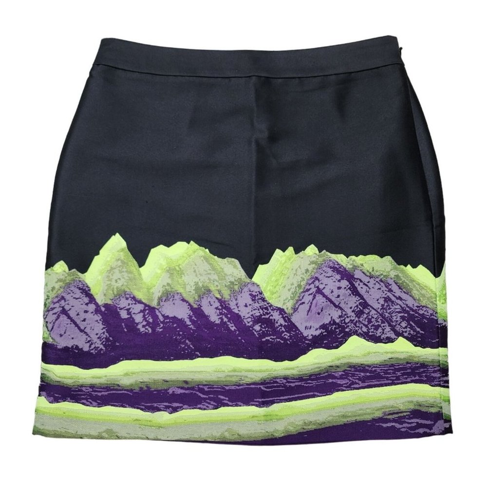 Alexander Wang NWT Black Skirt 2  Space Mountain Green Purple Short